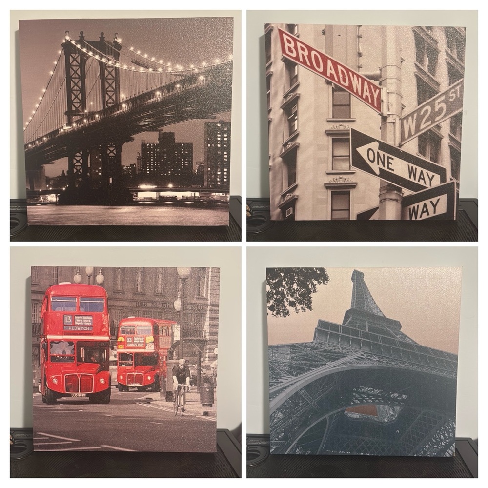 4 Canvas Print of Cities